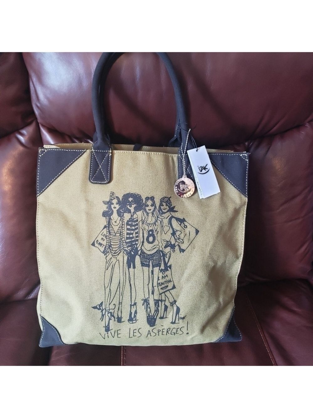 COPY - Izak Green Canvas Tote Bag
